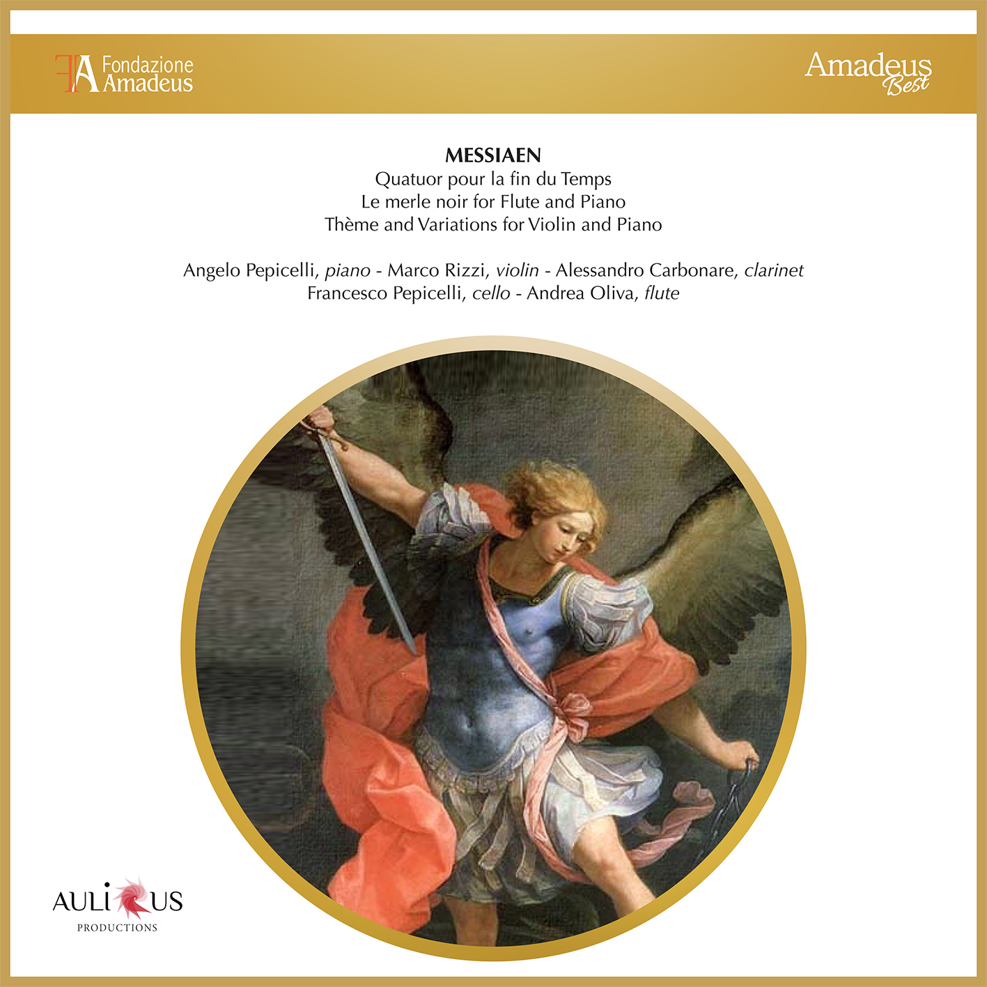 FAB 0093 Messiaen Quatuor pour la fin du Temps - Le merle noir for Flute and Piano - Thème and Variations for Violin and Piano