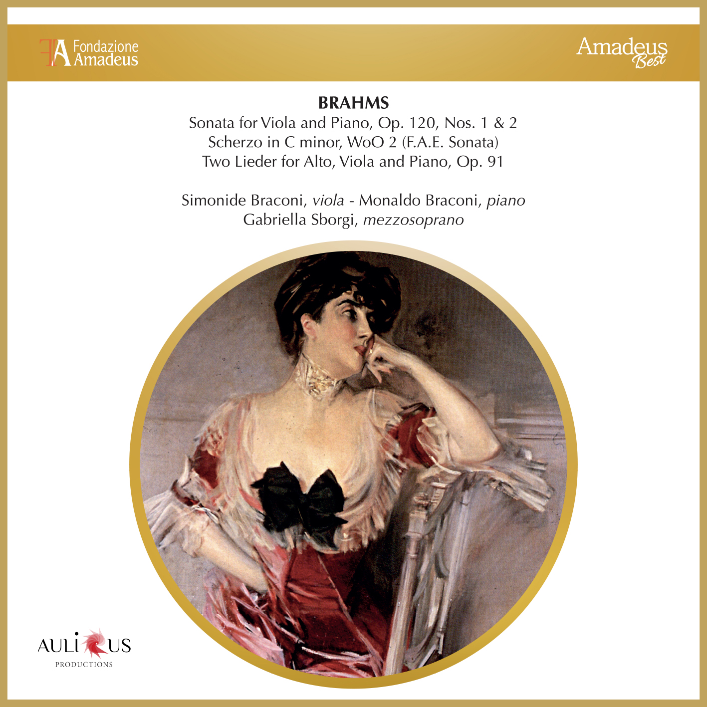 FAB_0094_Brahms Sonata for Viola and Piano, Op. 120, Nos. 1 & 2 -  Scherzo in C minor, WoO 2 (F.A.E. Sonata) - Two Lieder for Alto, Viola and Piano, Op. 91